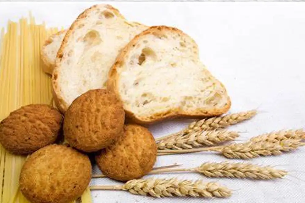 This is an image of wheat and bread.